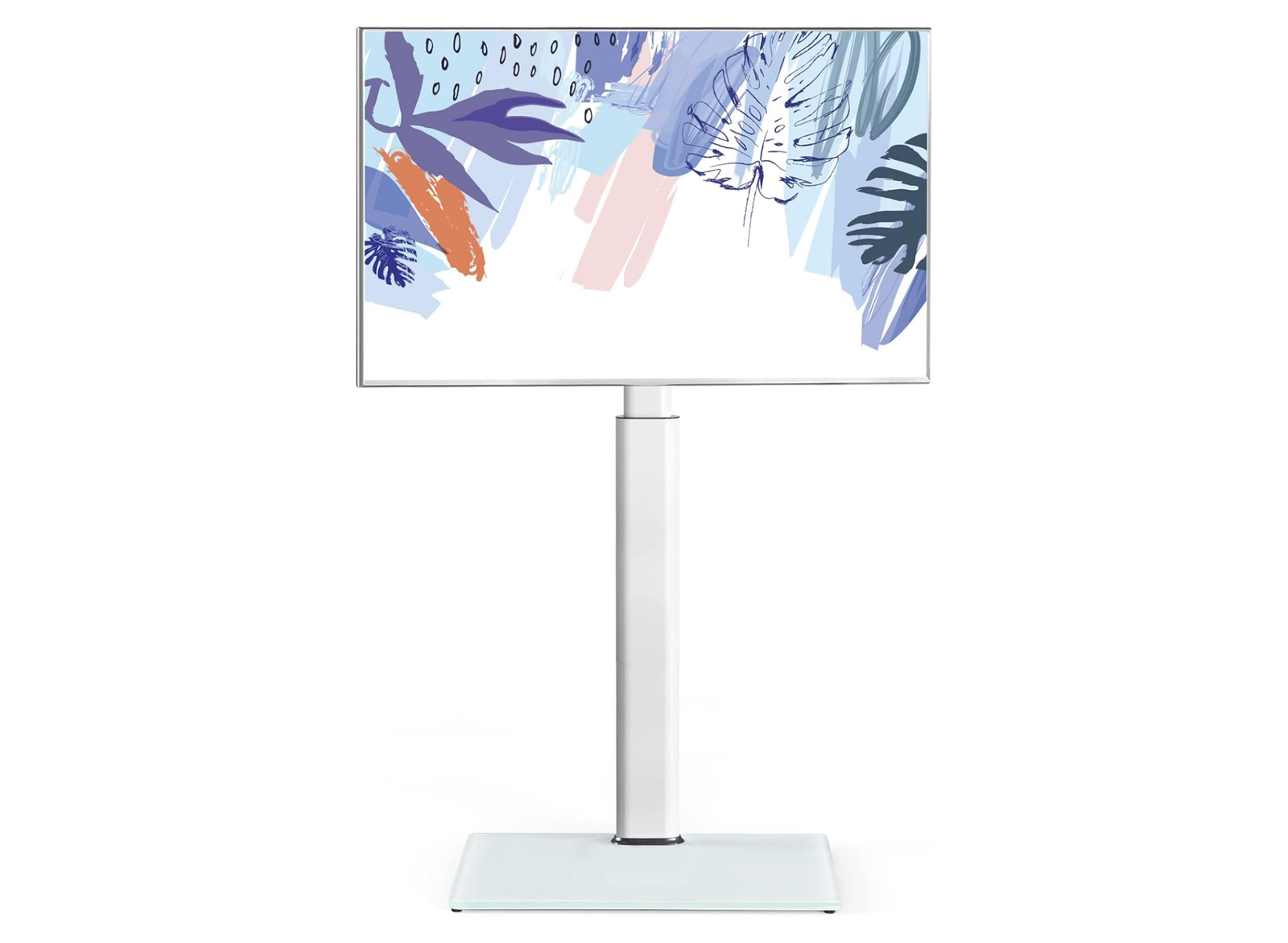 Moove Swivel TV Floor Stand for 32-60" TVs - No Floor Mount Needed Floor Stand ScreenMoove White