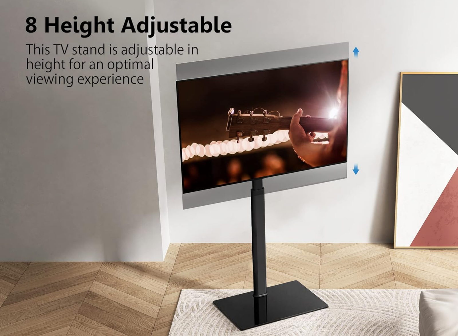 Moove Swivel TV Floor Stand for 32-60" TVs - No Floor Mount Needed Floor Stand ScreenMoove