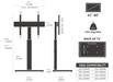 Moove Swivel TV Floor Stand for 32-60" TVs - No Floor Mount Needed Floor Stand ScreenMoove