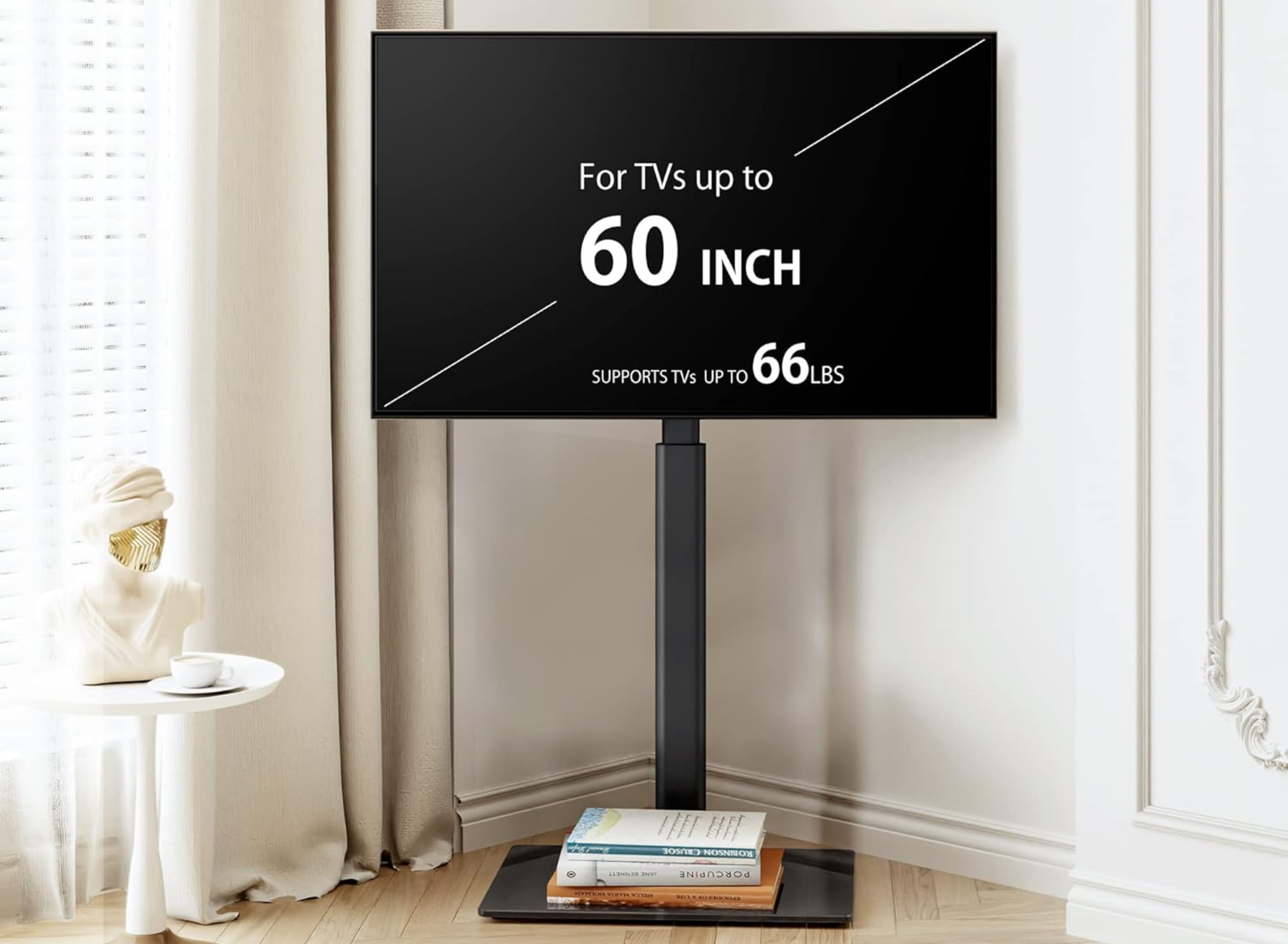 Moove Swivel TV Floor Stand for 32-60" TVs - No Floor Mount Needed Floor Stand ScreenMoove