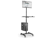 Moove Workstation Cart with Monitor Mount Up to 32” Screen | CPU/PC Holder Multimedia Carts & Stands Moove AVMounts