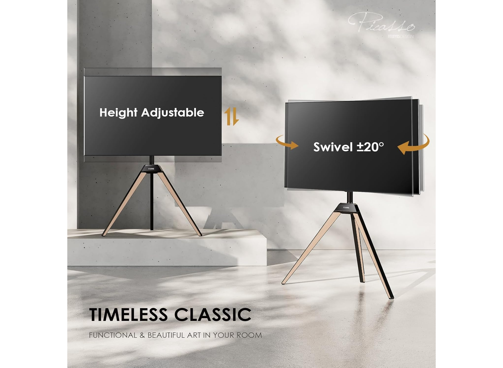 Moove Pro Tripod Digital Signage Stand for 37"-65" Displays Floor Stand Moove AVMounts