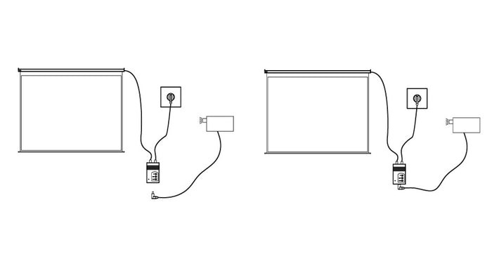 Multibrackets 12V Trigger Kit for Motorized Projection Screens – White | 7350022733770 Projector Accessories Multibrackets