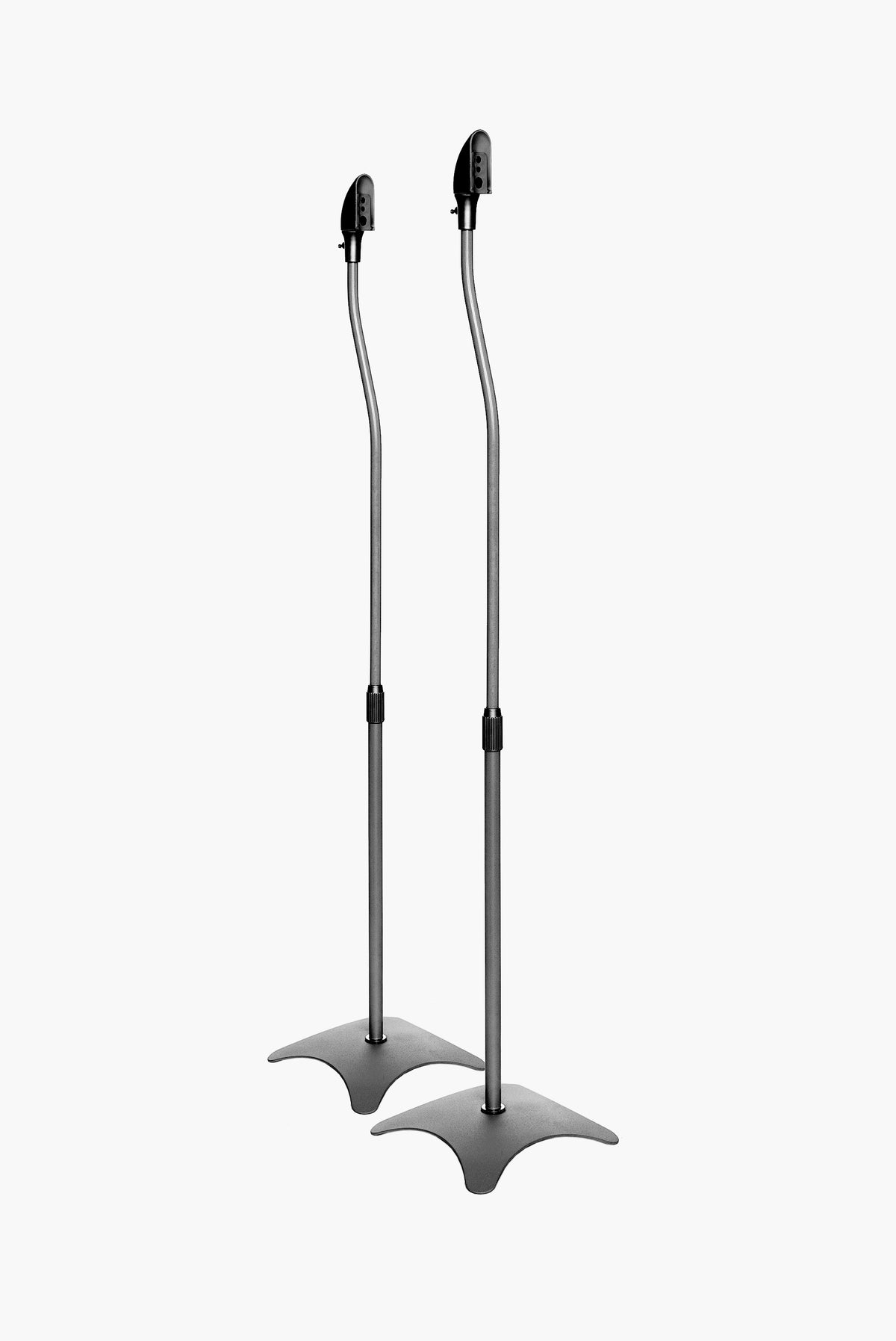 Multibrackets Adjustable Speaker Floor Stands 680–1100mm – Black, Pair | 7350022730601 Speaker Mount Multibrackets