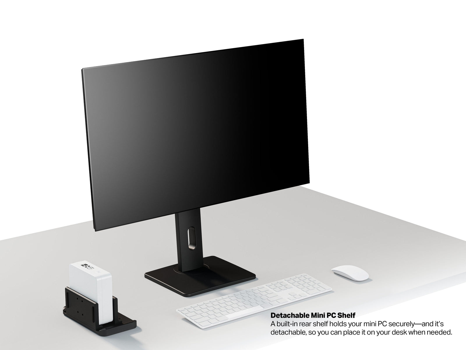 Multibrackets All-In-One Adjustable Monitor Stand with CPU Holder for 15"–30" Monitors | 7340234811618