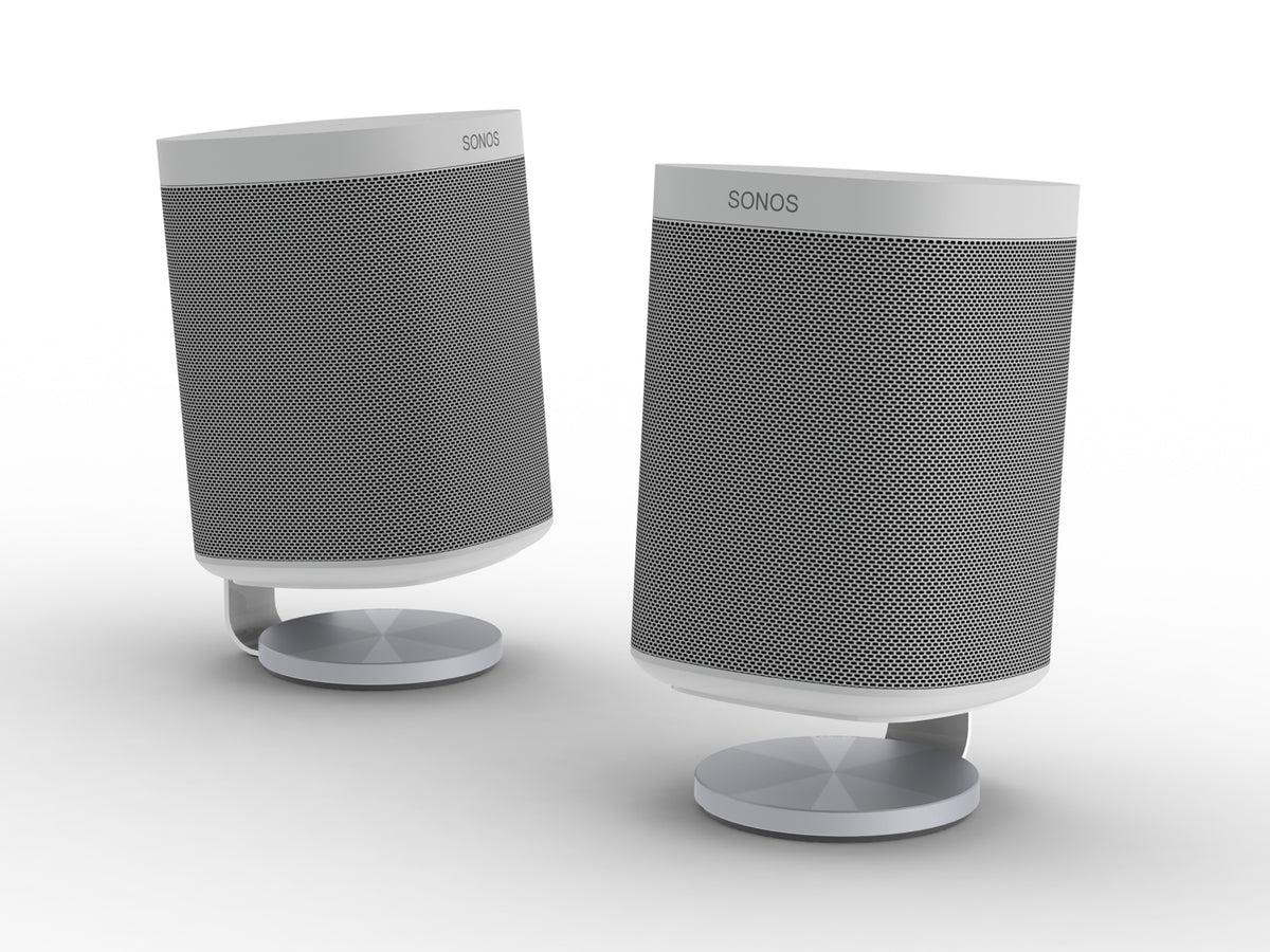 Multibrackets Desk Stand for Sonos One, One SL & Play:1 – White | 7350105211775 Speaker Mount Multibrackets