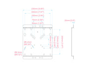 Multibrackets Flexible Fixed-VESA Support for Secure Pro Series Rail Installations | 7350105219030 Mount Accessories Multibrackets