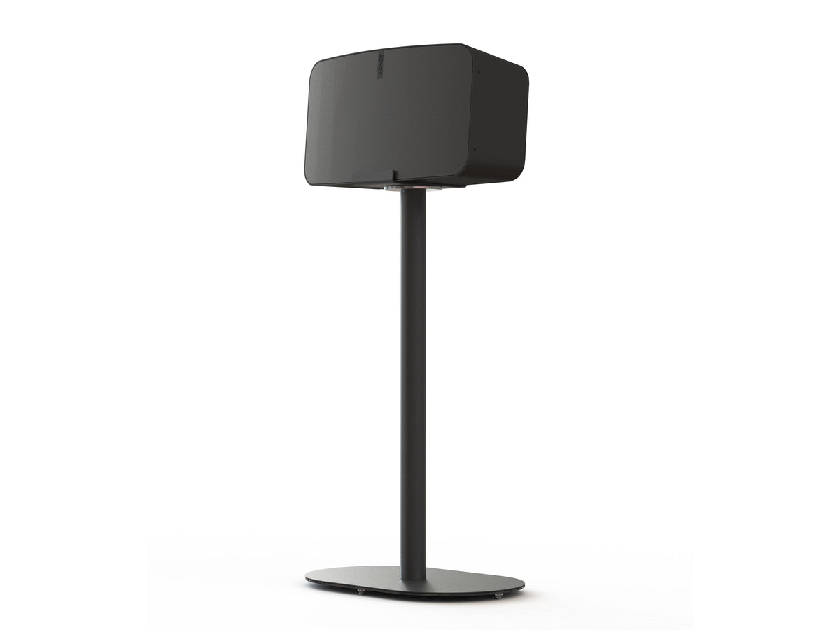 Multibrackets Floor Stand for Sonos FIVE Gen 2 & Gen 3 – Black | 7350105211720 Speaker Mount Multibrackets