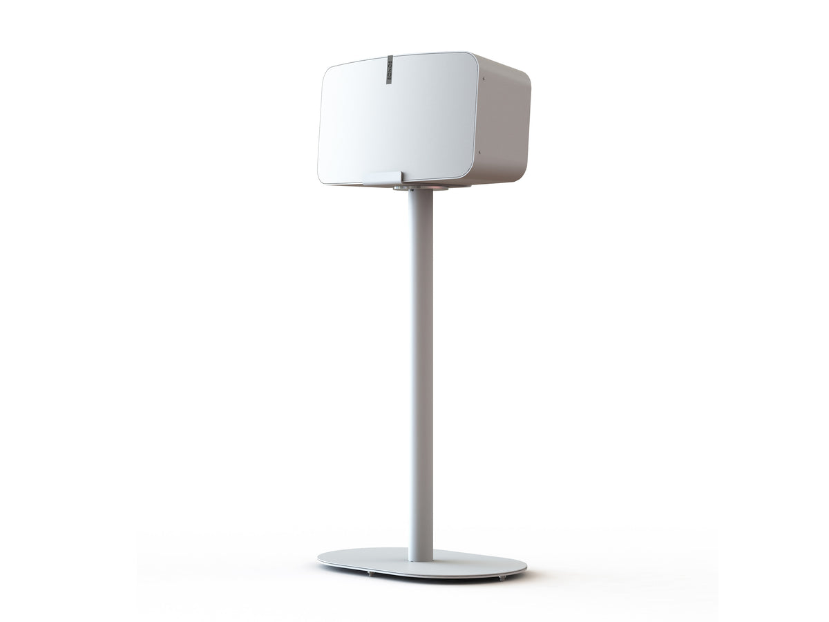 Multibrackets Floor Stand for Sonos FIVE Gen 2 & Gen 3 – White | 7350105211737 Speaker Mount Multibrackets