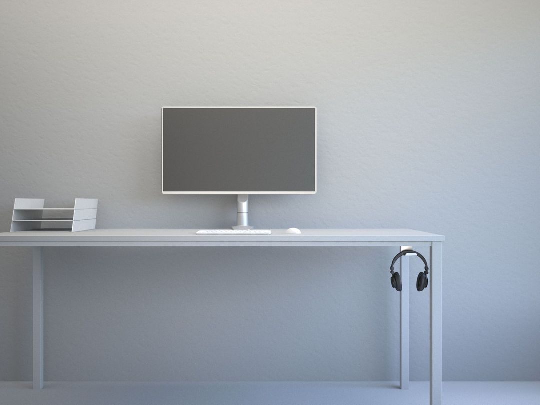Multibrackets Headset Holder Desk Mount – Black Aluminium | 7350073731855