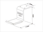 Multibrackets Headset Holder Desk Mount – Black Aluminium | 7350073731886