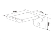 Multibrackets Headset Holder Wall Mount – White Aluminium | 7350073731848