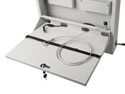 Multibrackets Lockable Wall-Mounted Laptop Safety Cabinet with Storage Drawers | 7350105210419 Mount Accessories Multibrackets