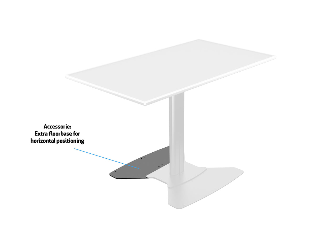 Multibrackets M 110 HD Single Black Tilt & Table Floor Stand for 32"-55" Screens | 7350073737413 Floor Stand Multibrackets