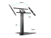 Multibrackets M 110 HD Single Black Tilt & Table Floor Stand for 32"-55" Screens | 7350073737413 Floor Stand Multibrackets