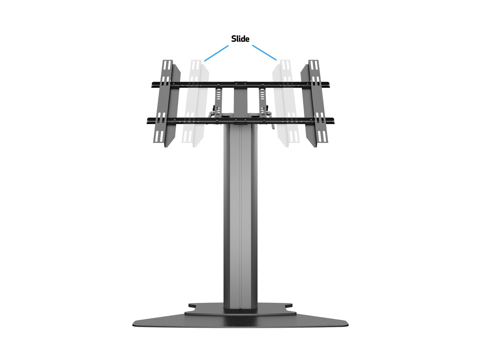 Multibrackets M 110 HD Single Black Tilt & Table Floor Stand for 32"-55" Screens | 7350073737413 Floor Stand Multibrackets
