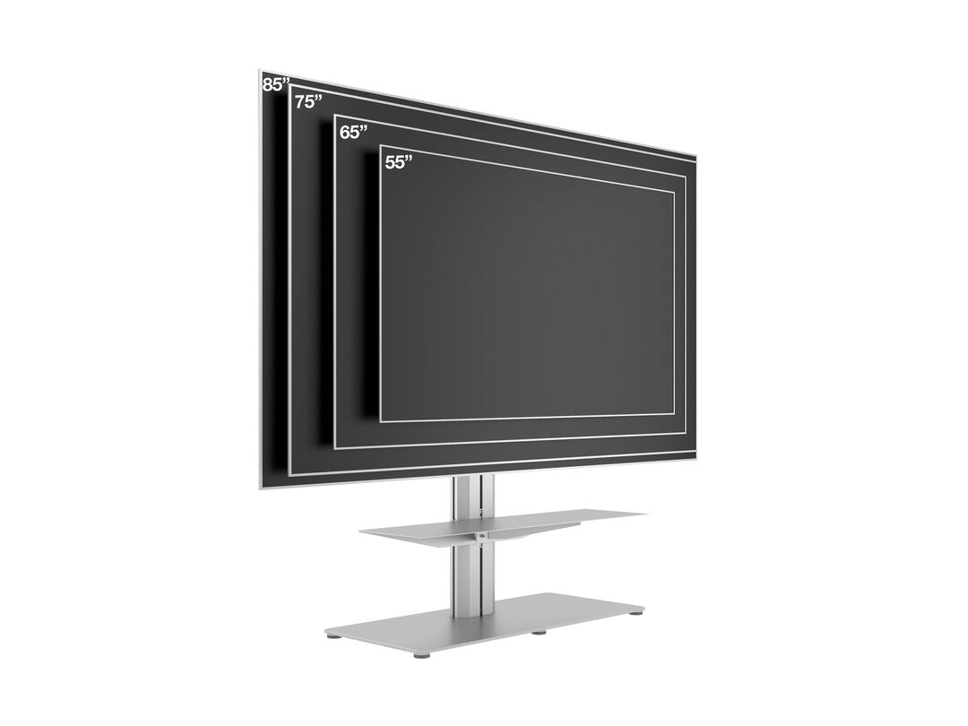 Multibrackets M 110 HD Single Silver Floor Stand for 50"–85" Screens | 7350105210853