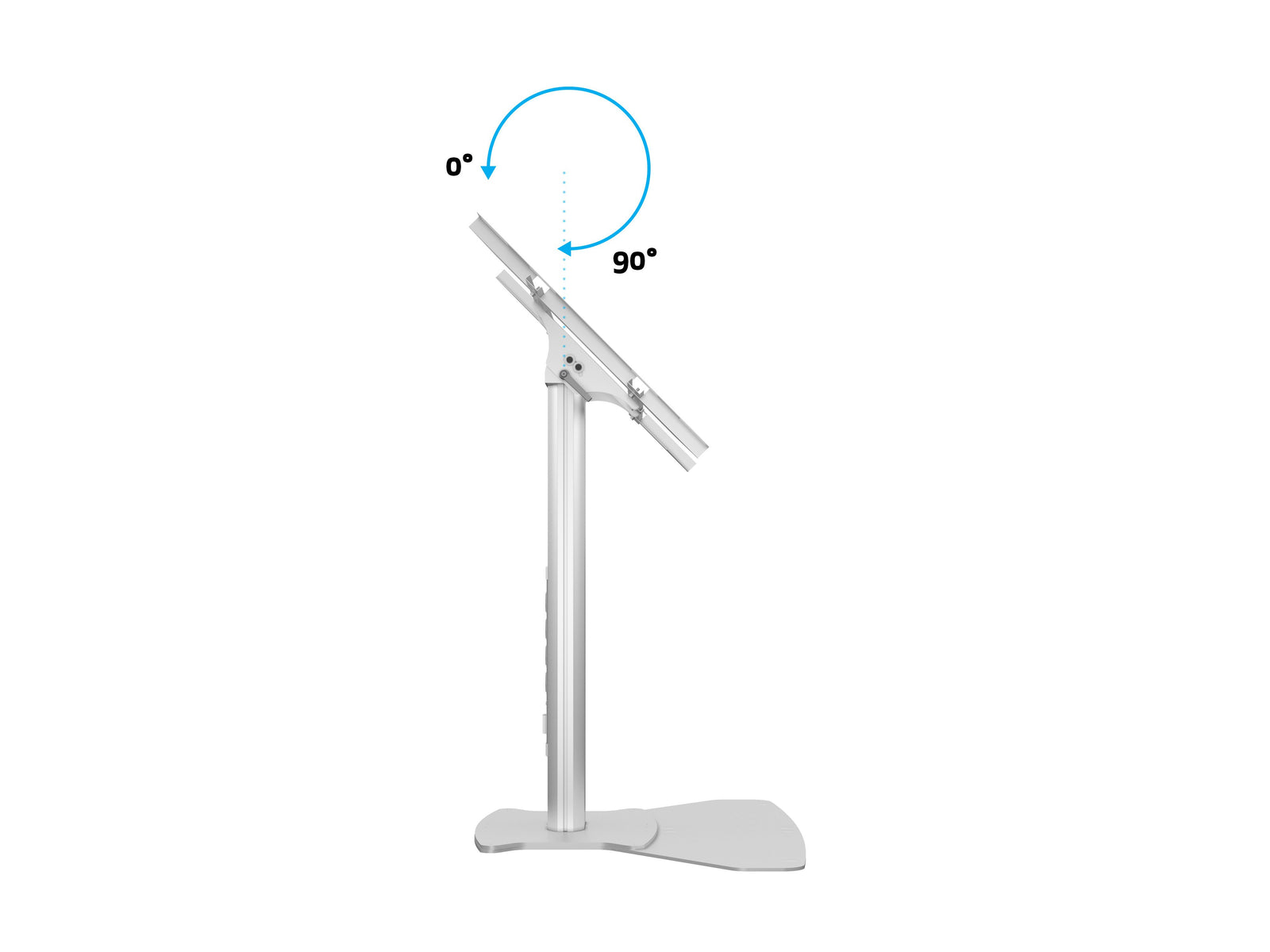 Multibrackets M 110 HD Single Silver Tilt & Table Floor Stand for 32"-55" Screens | 7350073737420 Floor Stand Multibrackets