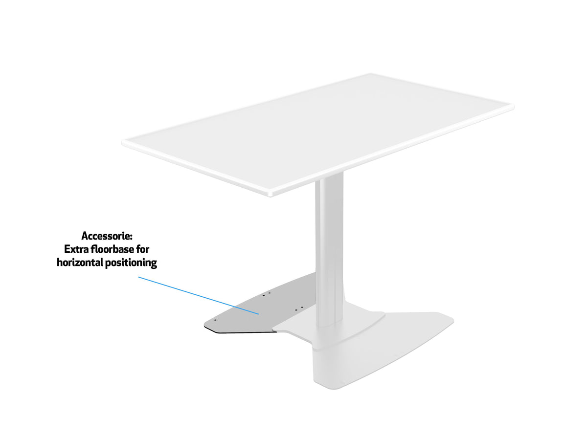 Multibrackets M 110 HD Single Silver Tilt & Table Floor Stand for 32"-55" Screens | 7350073737420 Floor Stand Multibrackets