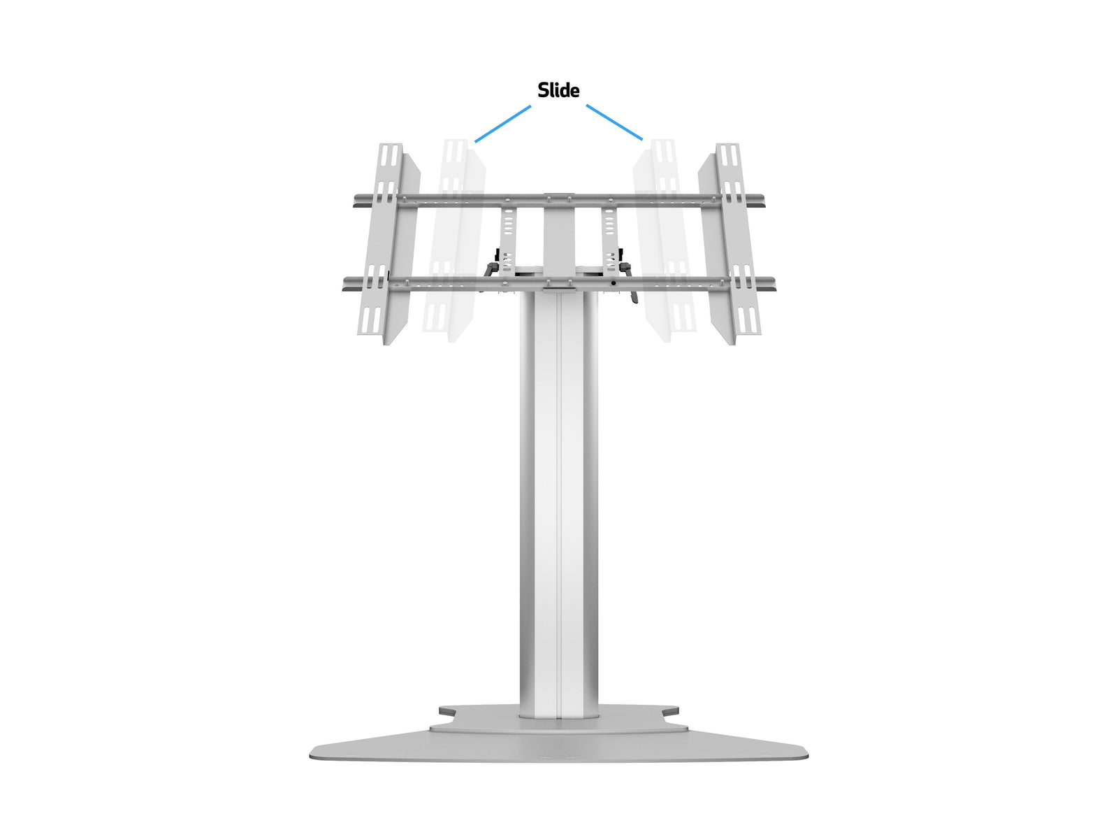 Multibrackets M 110 HD Single Silver Tilt & Table Floor Stand for 32"-55" Screens | 7350073737420 Floor Stand Multibrackets