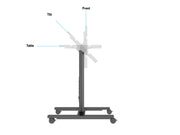 Multibrackets M 110 HD Tilt & Table Black Mobile Floor Stand for 32"-55" Screens | 7350022736252 Floor Stand Multibrackets
