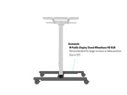 Multibrackets M 110 HD Tilt & Table Black Mobile Floor Stand for 32"-55" Screens | 7350022736252 Floor Stand Multibrackets