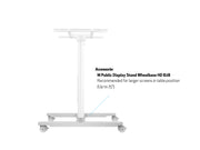 Multibrackets M 110 HD Tilt & Table Silver Mobile Floor Stand for 32"-55" Screens | 7350022735378 Floor Stand Multibrackets