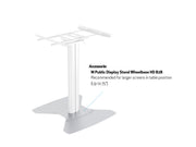 Multibrackets M 110 HD Tilt & Table Silver Mobile Floor Stand for 32"-55" Screens | 7350022735378 Floor Stand Multibrackets
