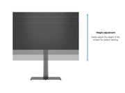 Multibrackets M 145 HD Single Black Floor Stand for 50"–85" Screens | 7350105210860