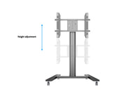 Multibrackets M 145 HD Single Black Mobile Floor Stand for 40"-80" Screens | 7350022736269 Floor Stand Multibrackets