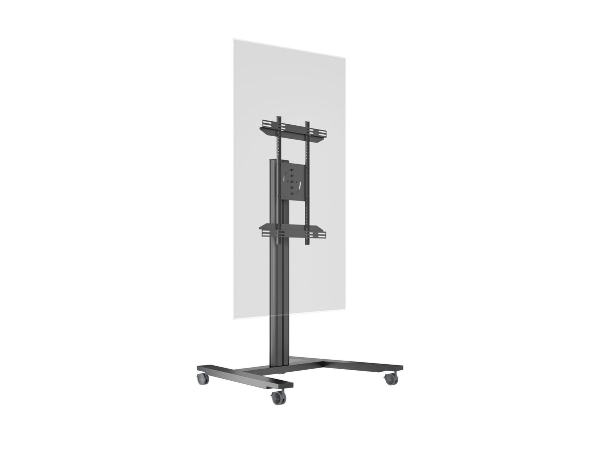 Multibrackets M 145 HD Single Black Mobile Floor Stand for 40"-80" Screens | 7350022736269 Floor Stand Multibrackets