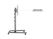 Multibrackets M 145 HD Single Black Mobile Floor Stand for 40"-80" Screens | 7350022736269 Floor Stand Multibrackets