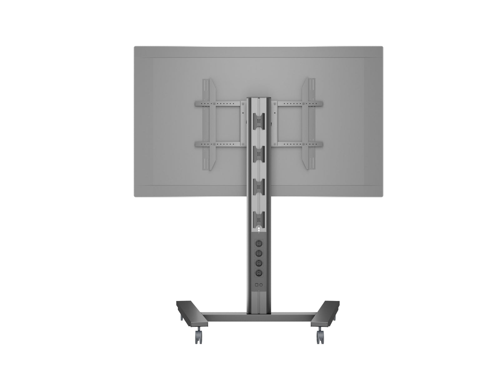 Multibrackets M 145 HD Single Black Mobile Floor Stand for 40"-80" Screens | 7350022736269 Floor Stand Multibrackets