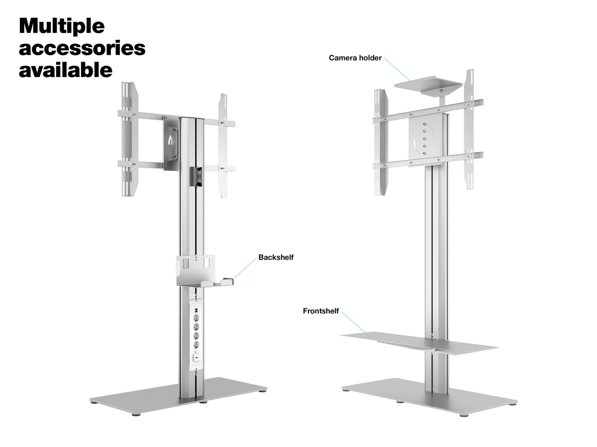 Multibrackets M 145 HD Single Silver Floor Stand for 50"–85" Screens | 7350105210877