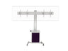 Multibrackets M 180 Dual MediaBox4 Silver Mobile Floor Stand for 40"-60" Screens | 7350022737778