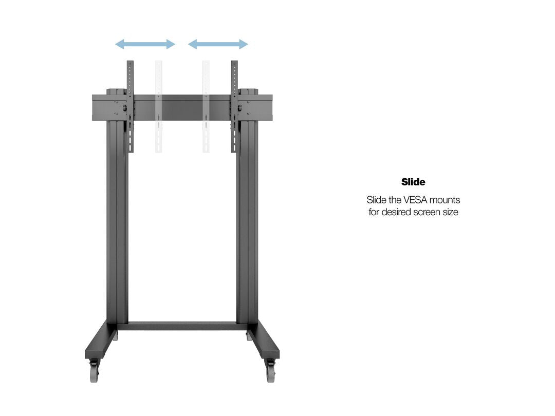 Multibrackets M 180 Dual Pillar Mobile Floor Stand for 70"-115" Screens | 7350073732739 Floor Stand Multibrackets