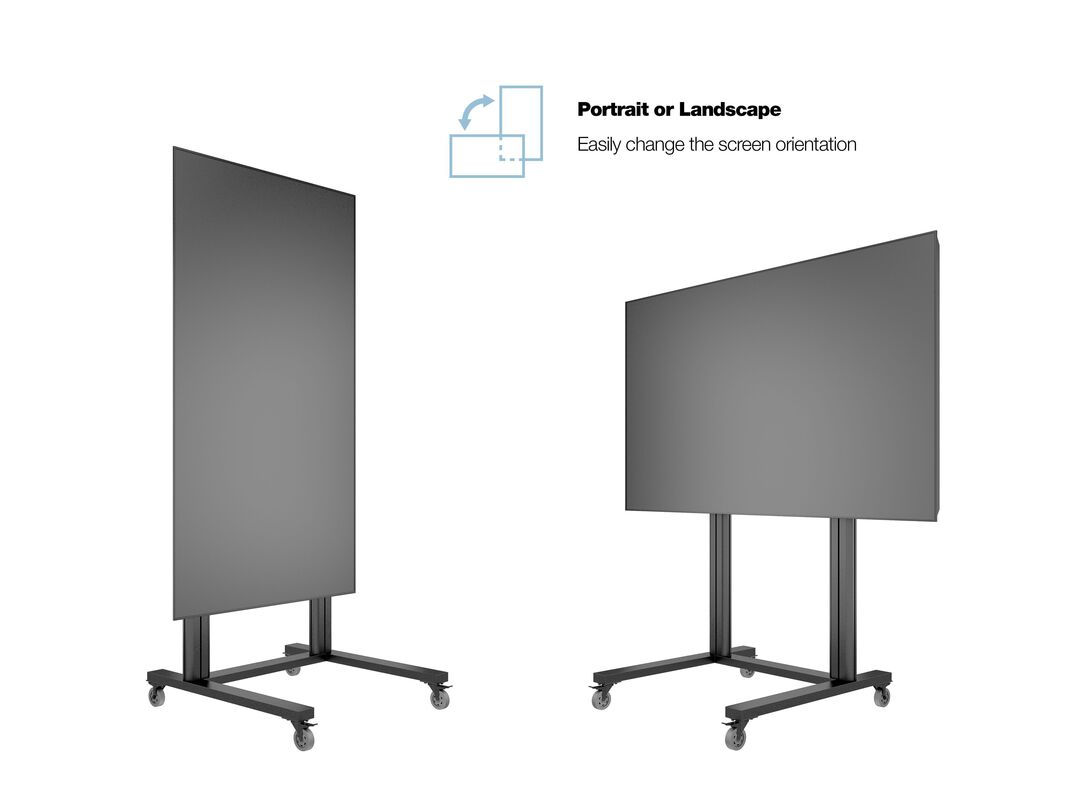 Multibrackets M 180 Dual Pillar Mobile Floor Stand for 70"-115" Screens | 7350073732739 Floor Stand Multibrackets