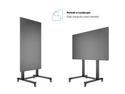 Multibrackets M 180 Dual Pillar Mobile Floor Stand for 70"-115" Screens | 7350073732739 Floor Stand Multibrackets