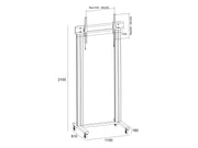 Multibrackets M 180 Dual Pillar Silver Floor Stand for 70"-115" Screens | 7350073732746