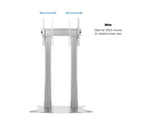 Multibrackets M 180 Dual Pillar Silver Heavy-Duty Floor Stand for 70"-110" Screens | 7350073732555 Floor Stand Multibrackets