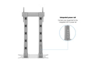 Multibrackets M 180 Dual Pillar Silver Heavy-Duty Floor Stand for 70"-110" Screens | 7350073732555 Floor Stand Multibrackets