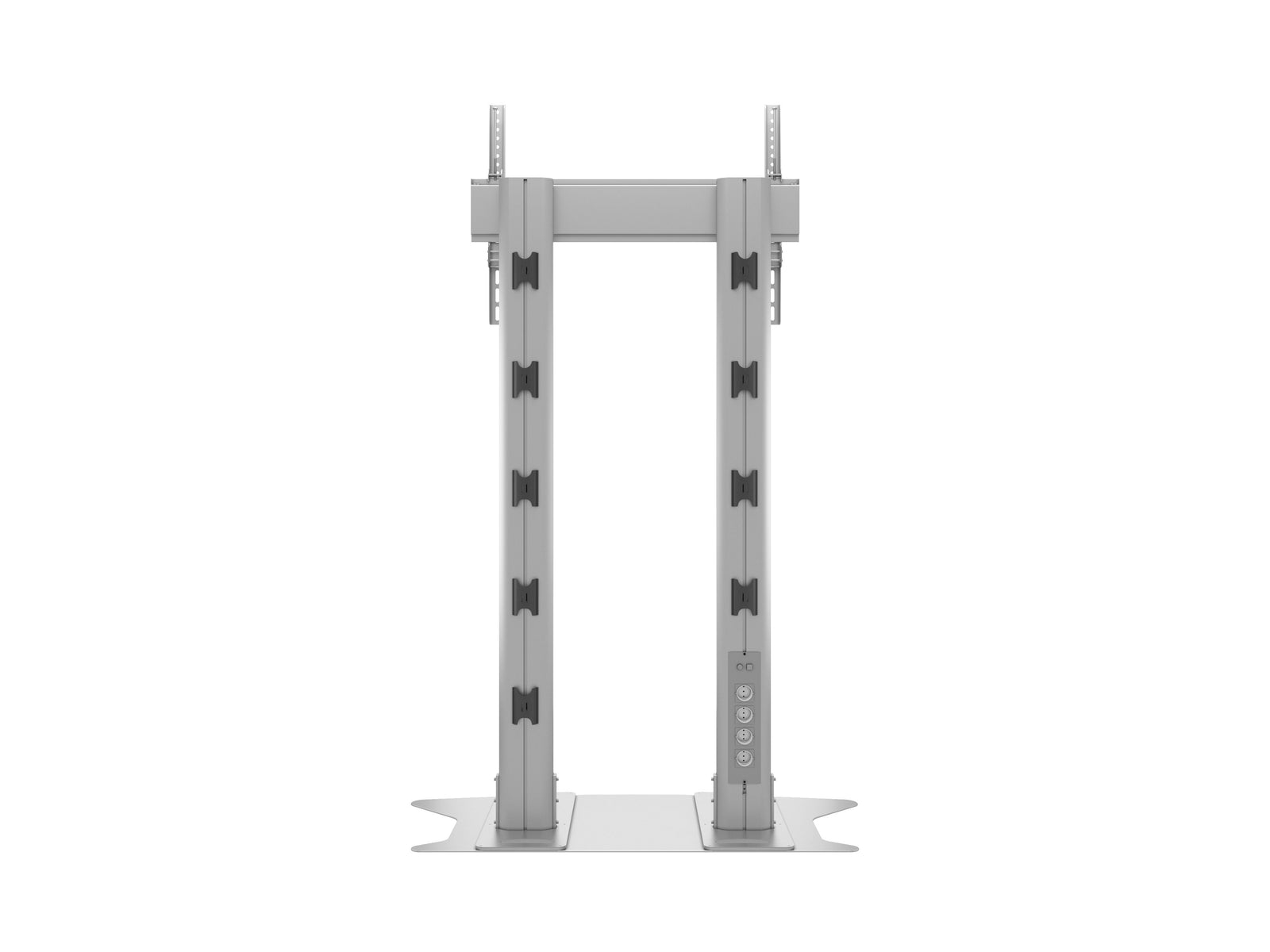 Multibrackets M 180 Dual Pillar Silver Heavy-Duty Floor Stand for 70"-110" Screens | 7350073732555 Floor Stand Multibrackets