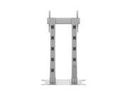 Multibrackets M 180 Dual Pillar Silver Heavy-Duty Floor Stand for 70"-110" Screens | 7350073732555 Floor Stand Multibrackets