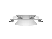 Multibrackets M 180 Dual Pillar Silver Heavy-Duty Floor Stand for 70"-110" Screens | 7350073732555 Floor Stand Multibrackets