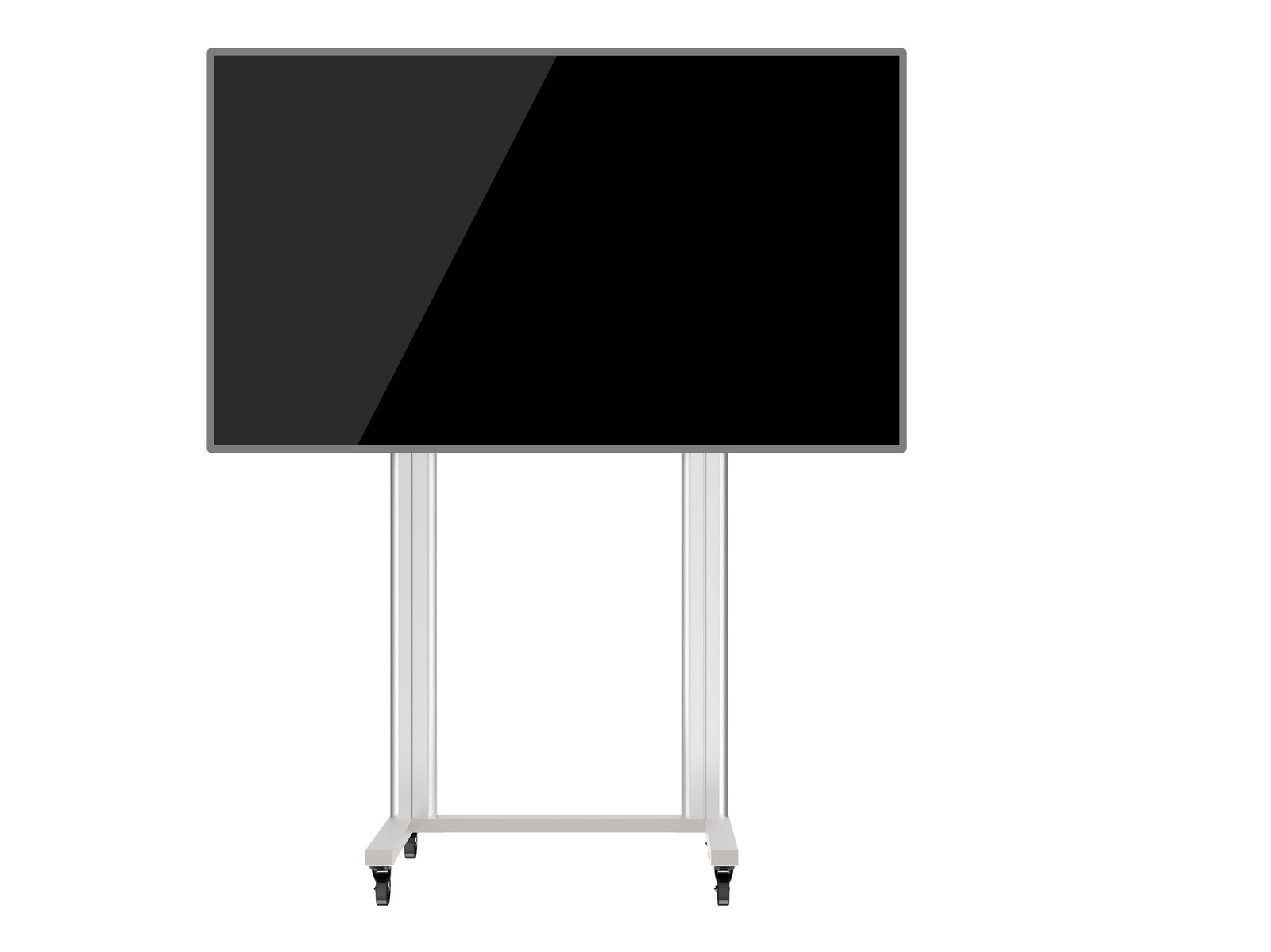 Multibrackets M 180 Dual Pillar Silver Mobile Floor Stand for 70"-115" Screens | 7350073732722 Floor Stand Multibrackets