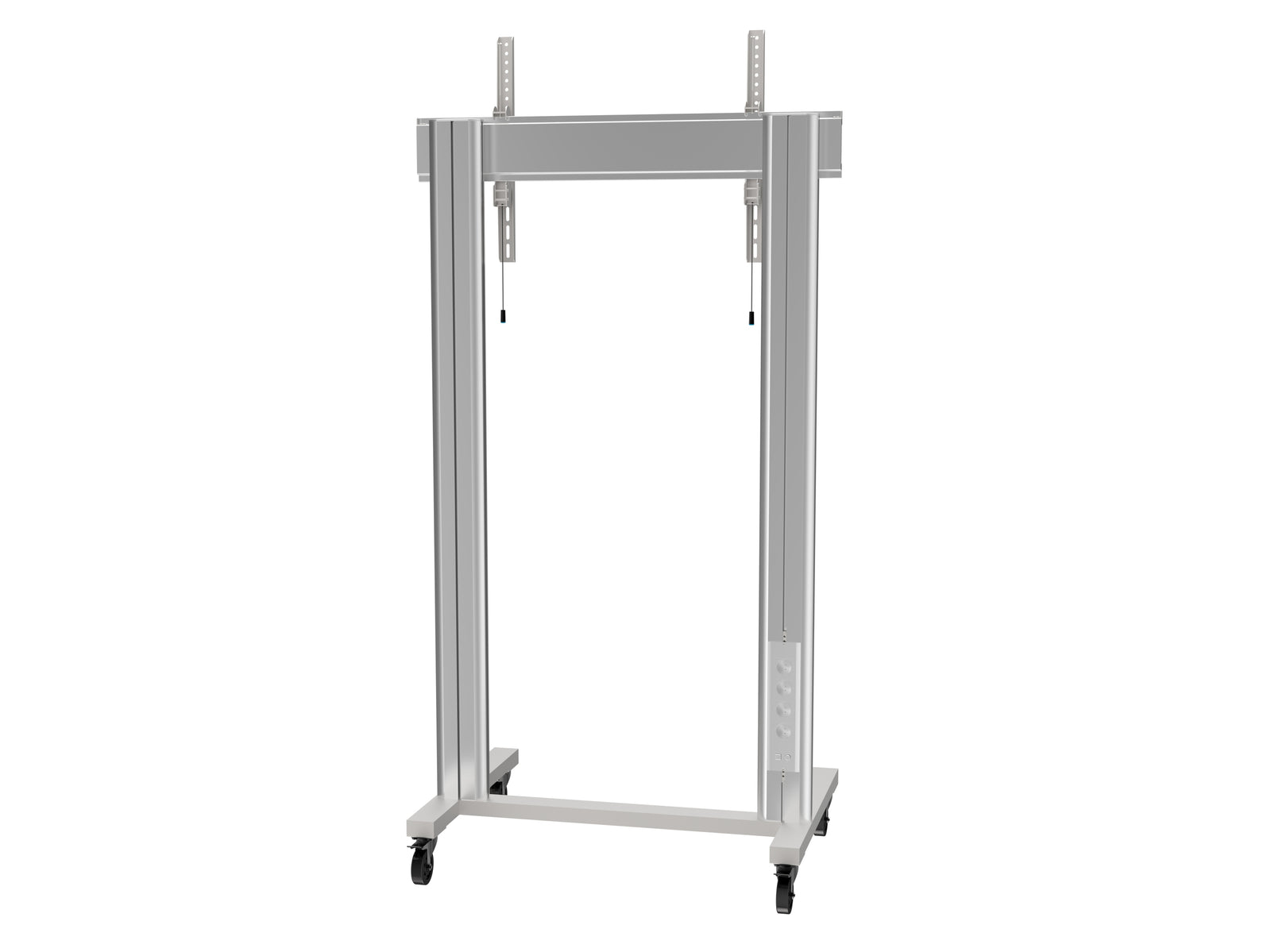 Multibrackets M 180 Dual Pillar Silver Mobile Floor Stand for 70"-115" Screens | 7350073732722 Floor Stand Multibrackets