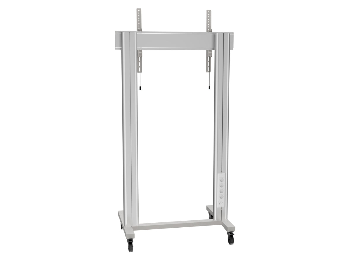 Multibrackets M 180 Dual Pillar Silver Mobile Floor Stand for 70"-115" Screens | 7350073732722 Floor Stand Multibrackets