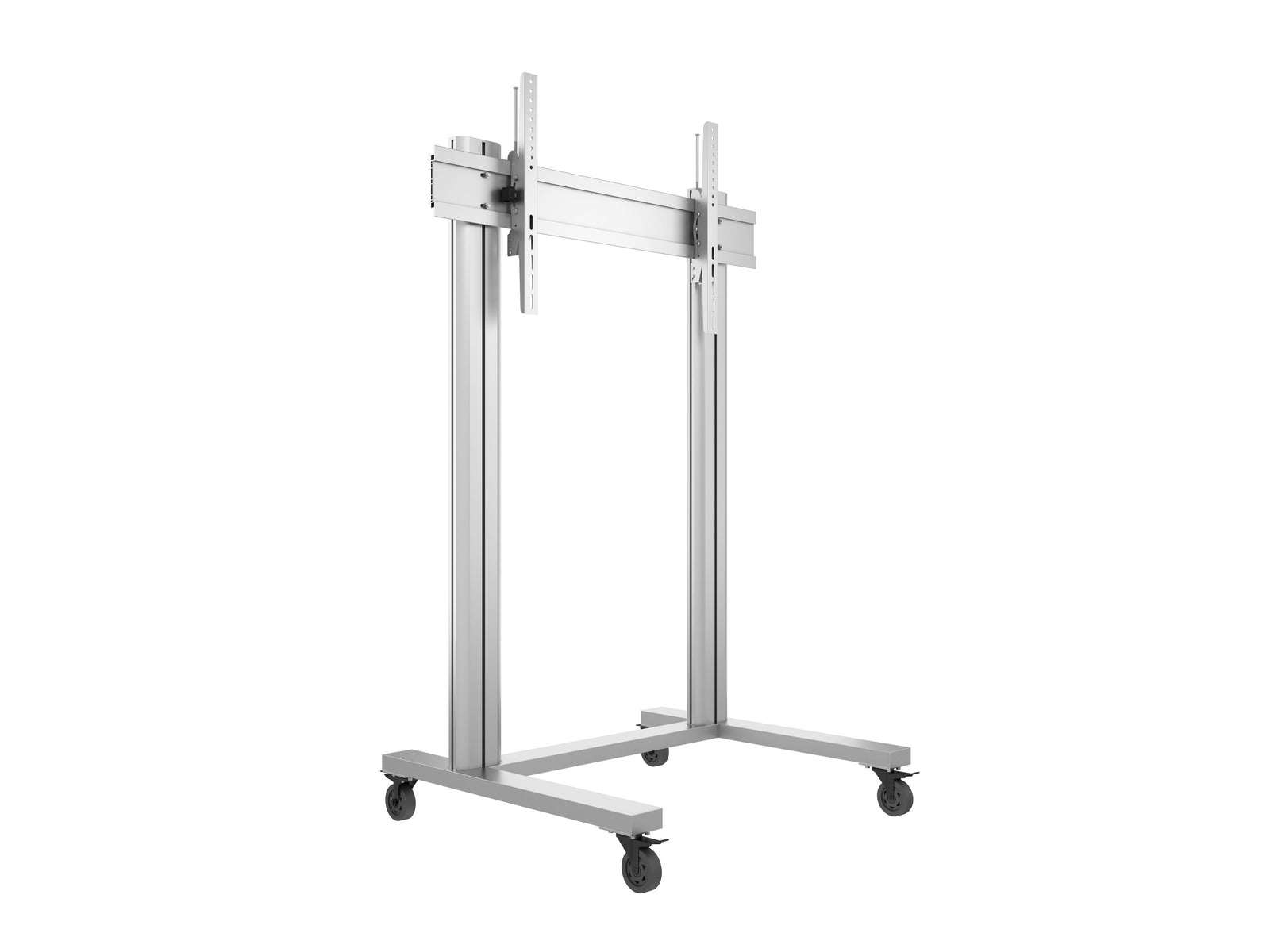 Multibrackets M 180 Dual Pillar Silver Mobile Floor Stand for 70"-115" Screens | 7350073732722 Floor Stand Multibrackets