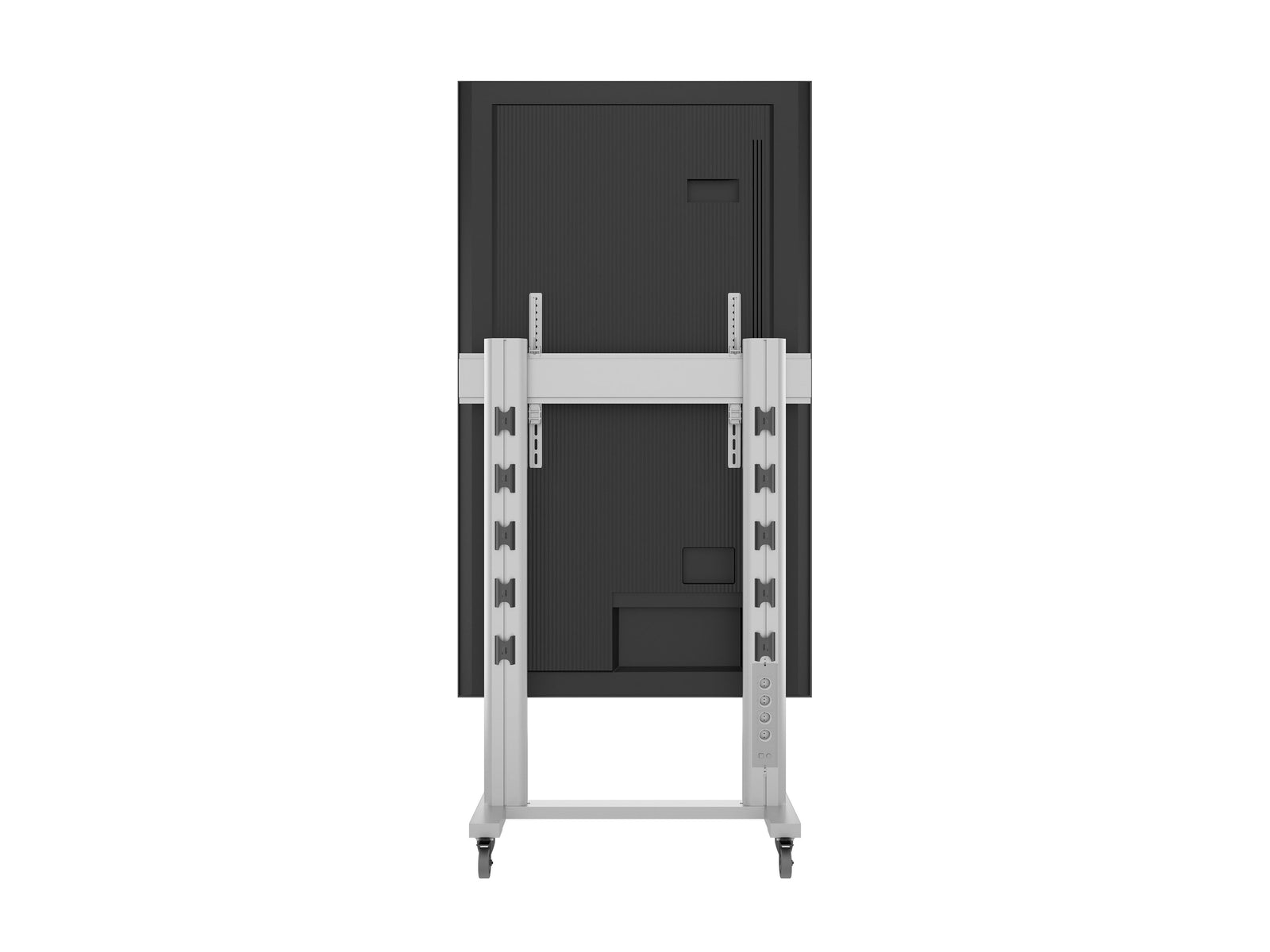 Multibrackets M 180 Dual Pillar Silver Mobile Floor Stand for 70"-115" Screens | 7350073732722 Floor Stand Multibrackets