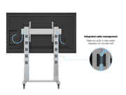 Multibrackets M 180 Dual Pillar Silver Mobile Floor Stand for 70"-115" Screens | 7350073732722